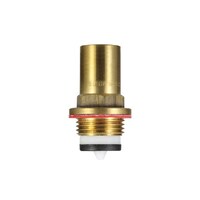 Top Assembly Vandal Proof Flat Rough Brass 18mm