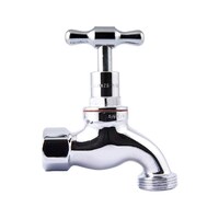 Hose Tap T Handle Chrome Plated FI 15mm