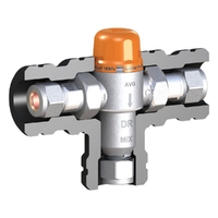 15mm Tempering Valve Hp C/W Insulation - Lead Free