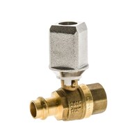 15mm Copper Press CU X FI Gas Ball Valve Underground Handle AGA Approved