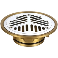 Vinyl Floor Grate 100mm Chrome Plated