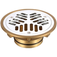 80mm Vinyl Floor Grate Chrome Plated