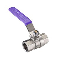 15mm FI X FI Dual Approved Ball Valve Lever Handle Lilac 