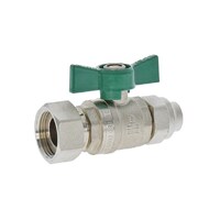 20mm C X F Dual Approved Ball Valve Butterfly Handle 