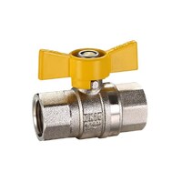 20mm FI X FI AGA Approved Ball Valve Butterfly Handle 