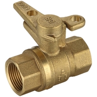 25FI Lockable Brass Handle Ball Valve 