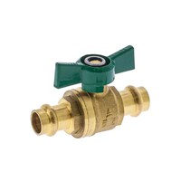 15mm Copper Press Water Ball Valve Butterfly Handle Watermark