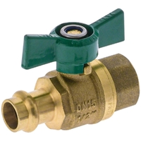 DN15 X 15FI Butterfly Handle Water Press Ball Valve