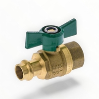 DN20 X 20F WMK Ball Valve Press Fit Butterfly Handle 