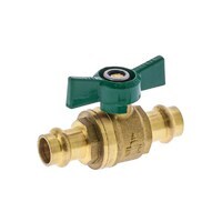 25mm Copper Press Water Ball Valve Butterfly Handle Watermark