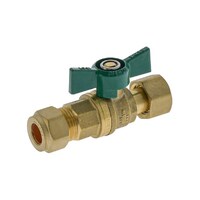 15mm Isolation Non Return BV With Check Valve Swivel CU Comp 
