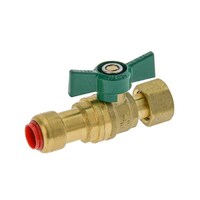 15mm Isolation Non Return BV With Check Valve Swivel CU Push 