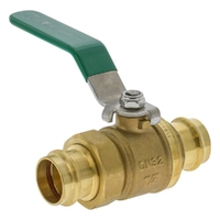 Watermarked Ball Valve Press Fit Lever Handle DN32 With Union Lead Free