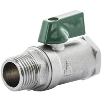 6MI X 6FI Mini Ball Valve Chrome Plated