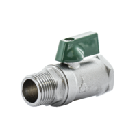 6mm MI X F Watermarked Mini Ball Valve Chrome Plated With Handle 