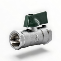 WMK Mini Ball Valve CP With Handle FI X FI 15MM LF