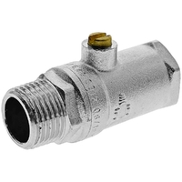 Watermarked Mini Ball Valve Drain Tap Chrome Plated MI X FI