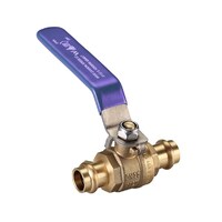 32mm Copper Press Water Ball Valve Lever Handle Watermark Lilac