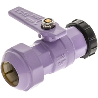 20FI X 25PE Ball Valve Brass Lilac With Plug