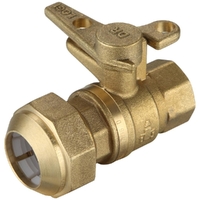 Watermarked Ball Valve Brass 25FI X 32PE Lockable