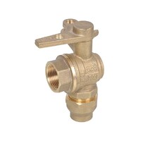 20mm FI X C Watermarked Ball Valve Right Angle Meter Stop 