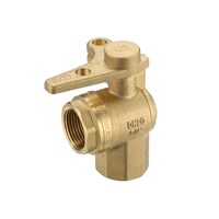 20mm FI X FI Watermarked Ball Valve Right Angle Meter Stop 