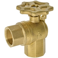 20FI Right Angle Meter Stop Wheel Handle Ball Valve 