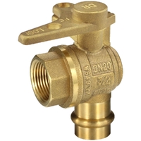 20mm X 20mmFI Lever Handle Right Angle Meter Stop Water Press