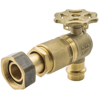 DN20 X 20FI Right Angle Meter Stop Extended Ball Valve 