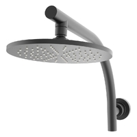 Evolve Round Wall Mounted Shower Gunmetal