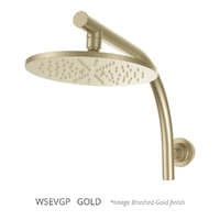 Evolve Round Wall Mounted Shower Gold