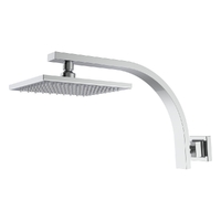 Evolve Square Wall Mounted Shower Chrome