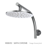 Evolve Round Wall Mounted Shower Satin Chrome