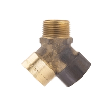 20mm FI X 20mm FI X 20mm MI Double Tap Adaptor (3/4" FI X 3/4" FI X 3/4" MI)