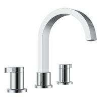 Zenith Basin Set - Swivel Spout - 6 Star - 1/4 Turn Ceramic Chrome (Lf)