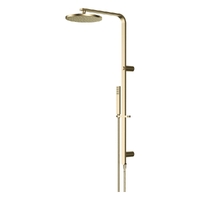 Zenith Combination Shower - Square Profile Hand Shower - Brushed Gold