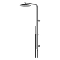 Zenith Combination Shower - Square Profile Hand Shower - Gunmetal