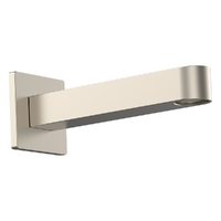 Zenith Wall Outlet 150Mm - Basin/Sink 4 Star - Square Plate Brushed Nickel (Lf)