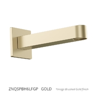 Zenith Wall Outlet 150Mm - Basin Sink 6 Star - Square Plate  Gold (Lf)