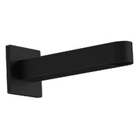 Zenith Wall Outlet 150Mm - Basin Sink 6 Star - Square Plate  Matt Black (Lf)
