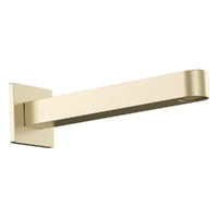 Zenith Wall Outlet 200Mm - Basin/Sink - Square Plate Brushed Gold (Lf)