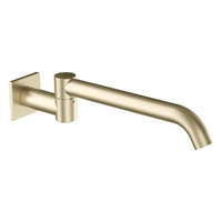 Zenith Swivel Wall Outlet 320Mm - Basin/Sink - Square Plate 4 Star  Brushed Gold (Lf)
