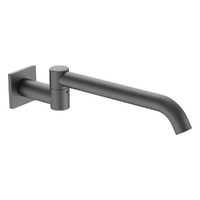 Zenith Swivel Wall Outlet 320Mm - Basin/Sink - Square Plate 6 Star Gunmetal (Lf)