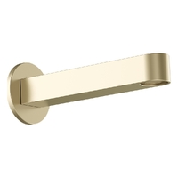 Zenith Wall Outlet 150Mm - Bath - Round Plate Brushed Gold