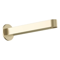 Zenith Wall Outlet 200Mm - Basin/Sink - Round Plate Brushed Gold (Lf)