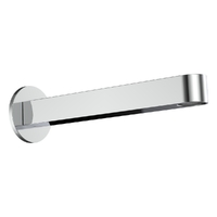 Zenith Wall Outlet 200Mm - Basin/Sink - Round Plate Chrome (Lf)