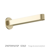 Zenith Wall Outlet 200Mm - Basin/Sink - Round Plate Gold (Lf)