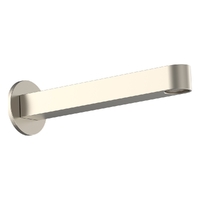 Zenith Wall Outlet 200Mm- Basin/Sink - Round Plate Brushed Nickel (Lf)