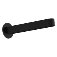Zenith Wall Outlet 200Mm- Basin/Sink - Round Plate Matt Black (Lf)