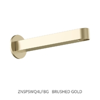 Zenith Square Profile 200Mm Outlet - Basin/Sink - Round Plate 4 Star Brushed Gold (Lf)